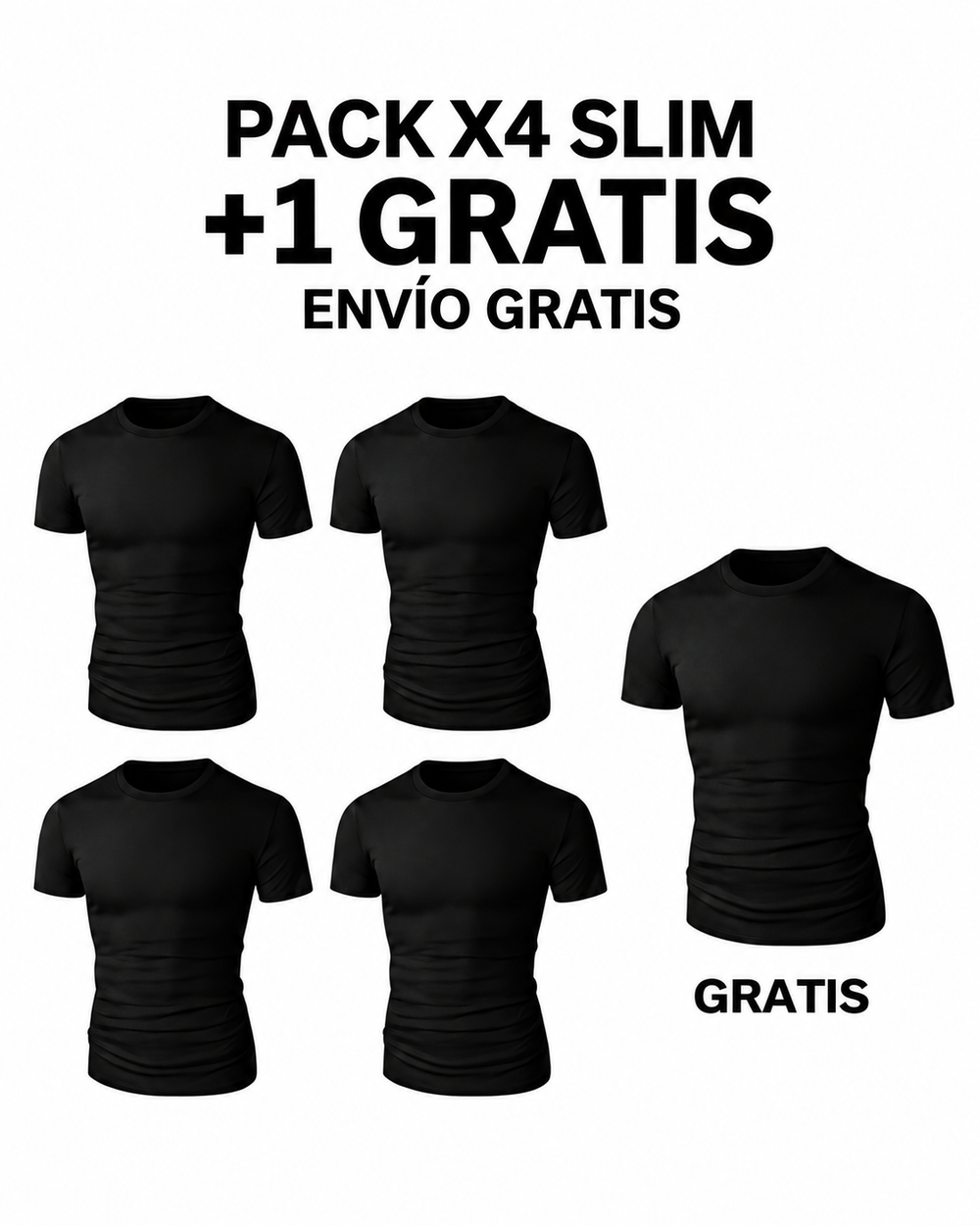 Pack X4 Slim Fit + 1 GRATIS + Envío gratis