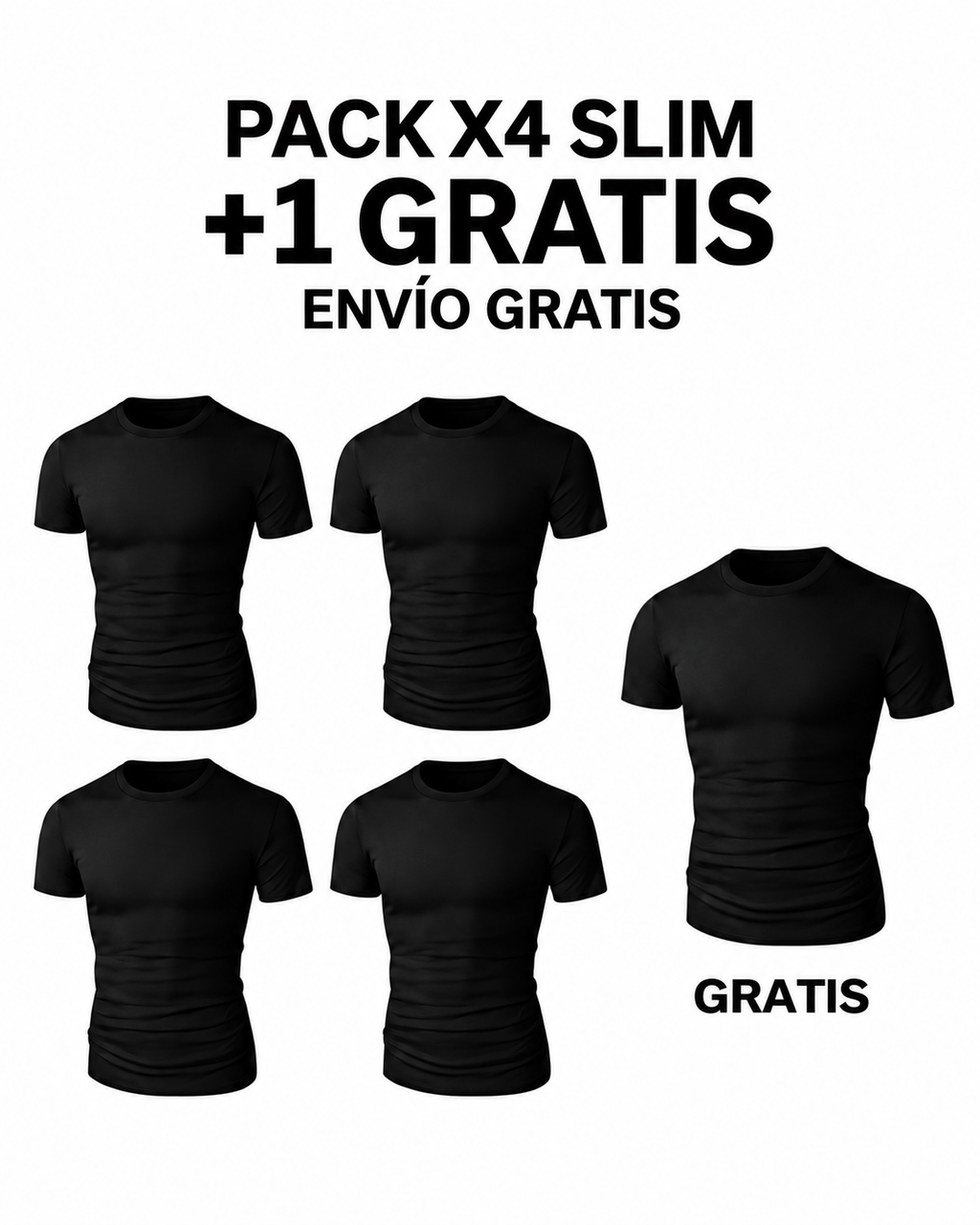 Pack X4 Slim Fit + 1 GRATIS + Envío gratis