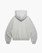 Hoodie Gris Melange Básico