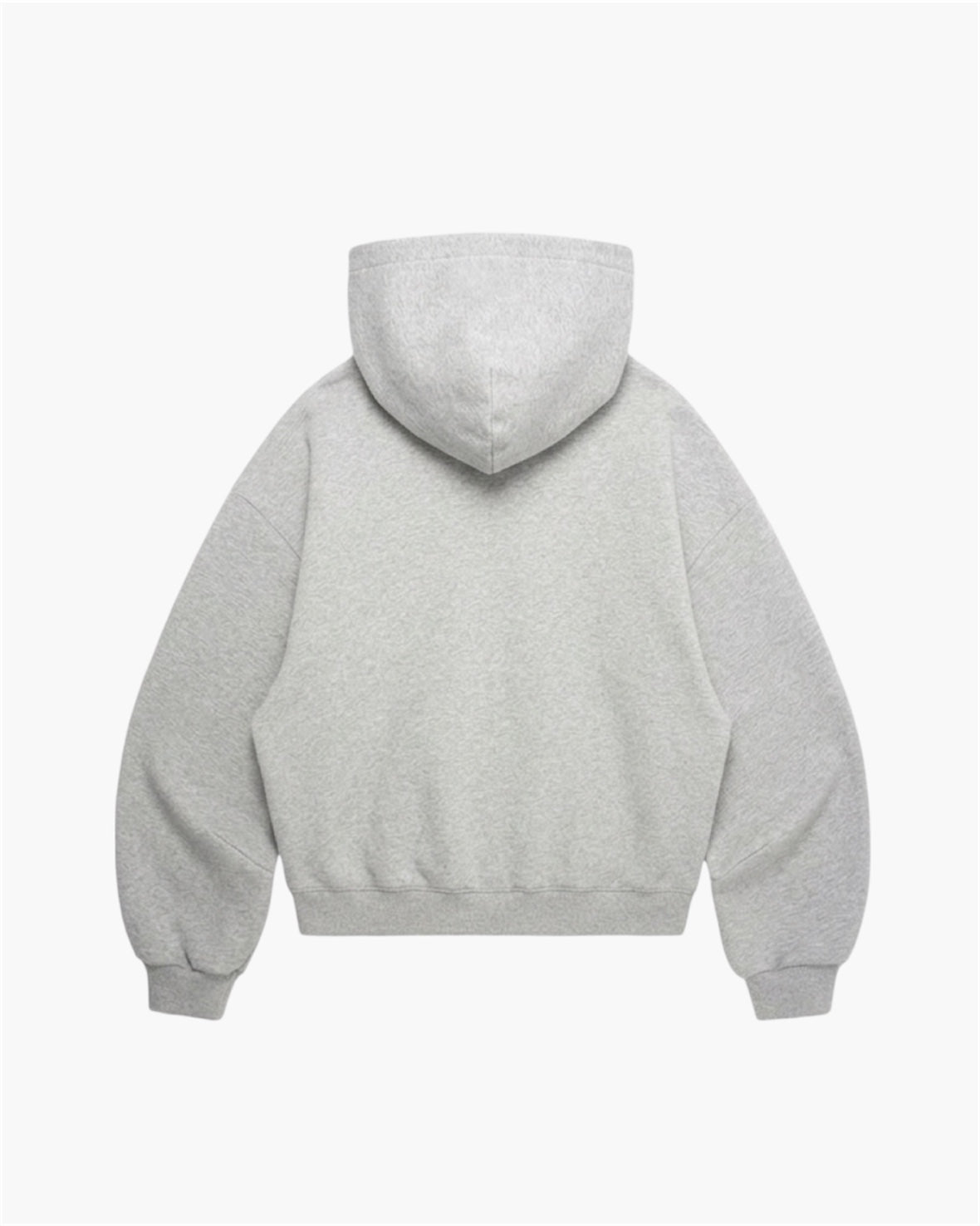 Hoodie Gris Melange Básico